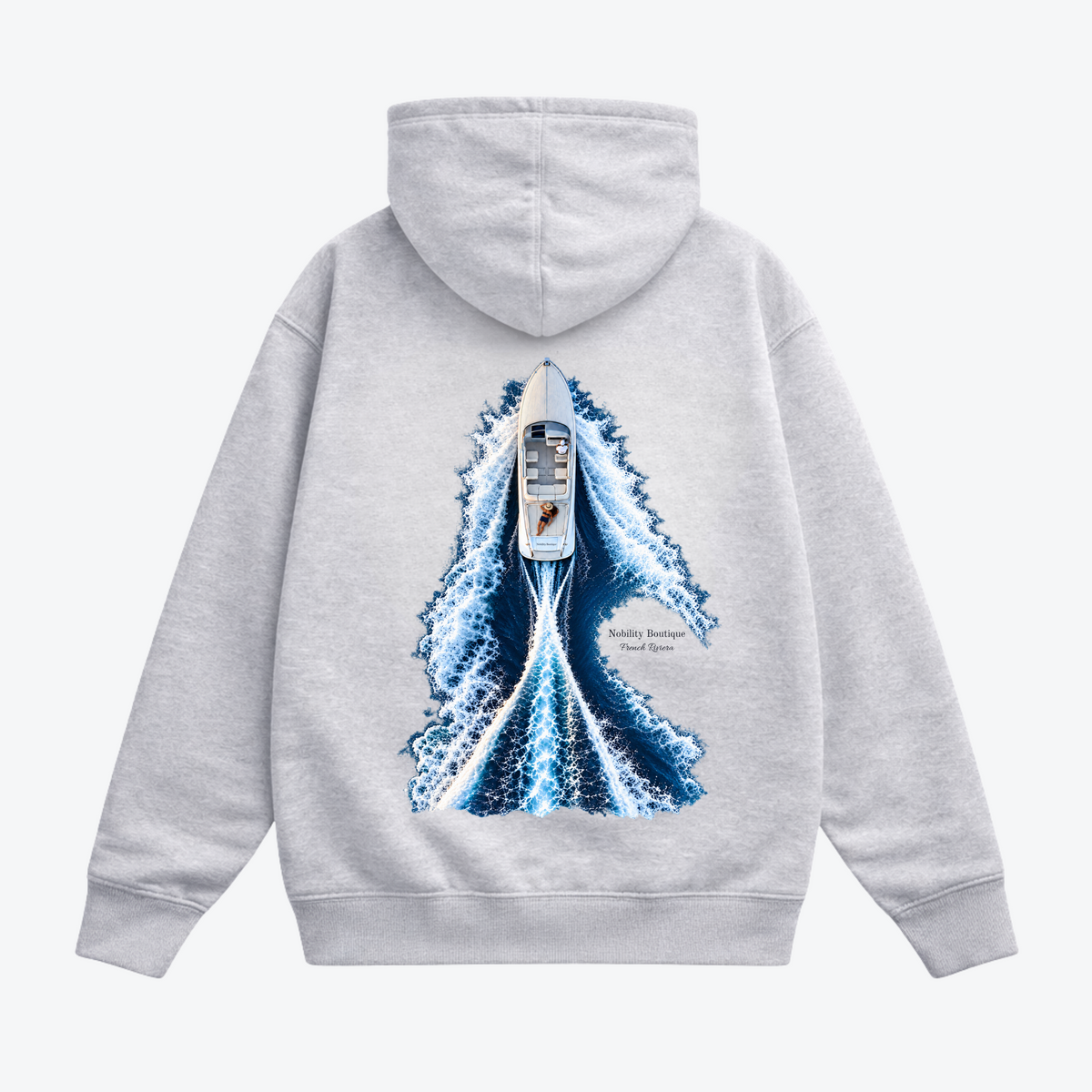 Sillage Hoodie – Grey, back view