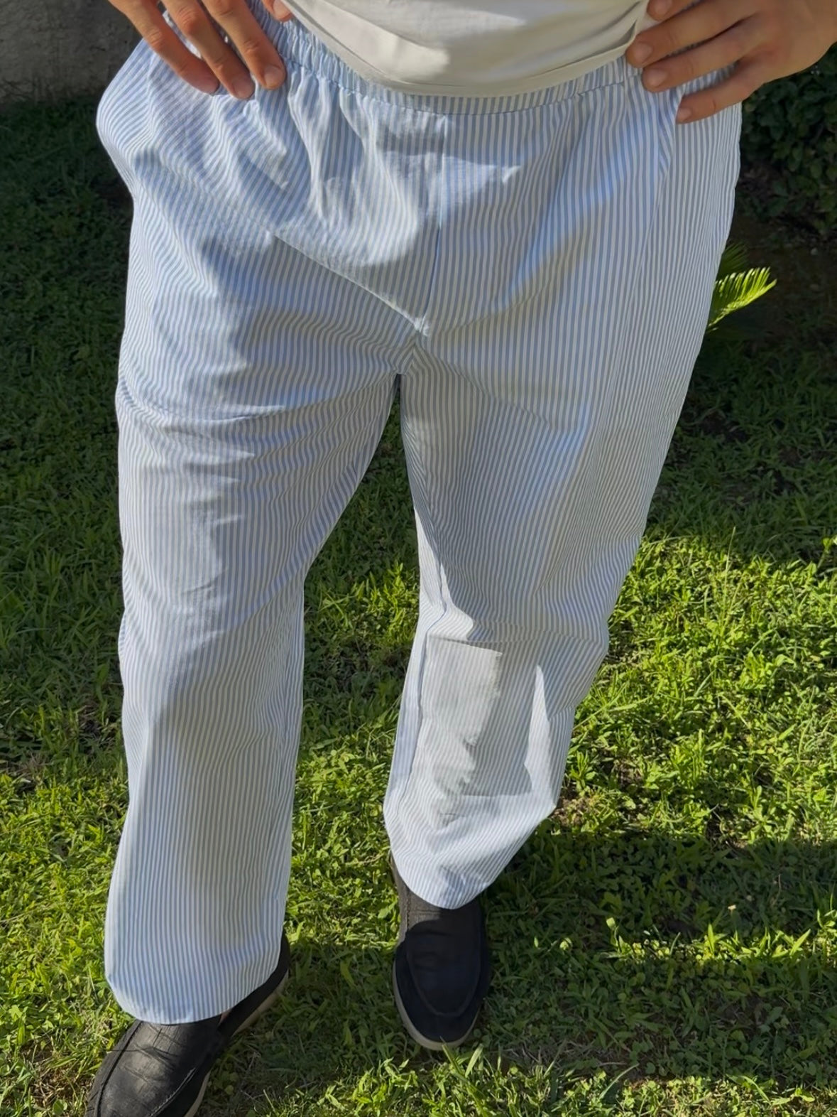 Nobility's striped pants